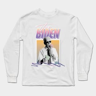 Joe Biden / 90s Style Hipster Statement Design Long Sleeve T-Shirt